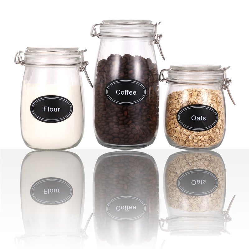 SWOMMOLY 771 Printed Spice Jar Labels with Extra Write-on Labels, Pantry Stickers and Chalk Marker Pen. Chalkboard and Transparent Set - Image 4